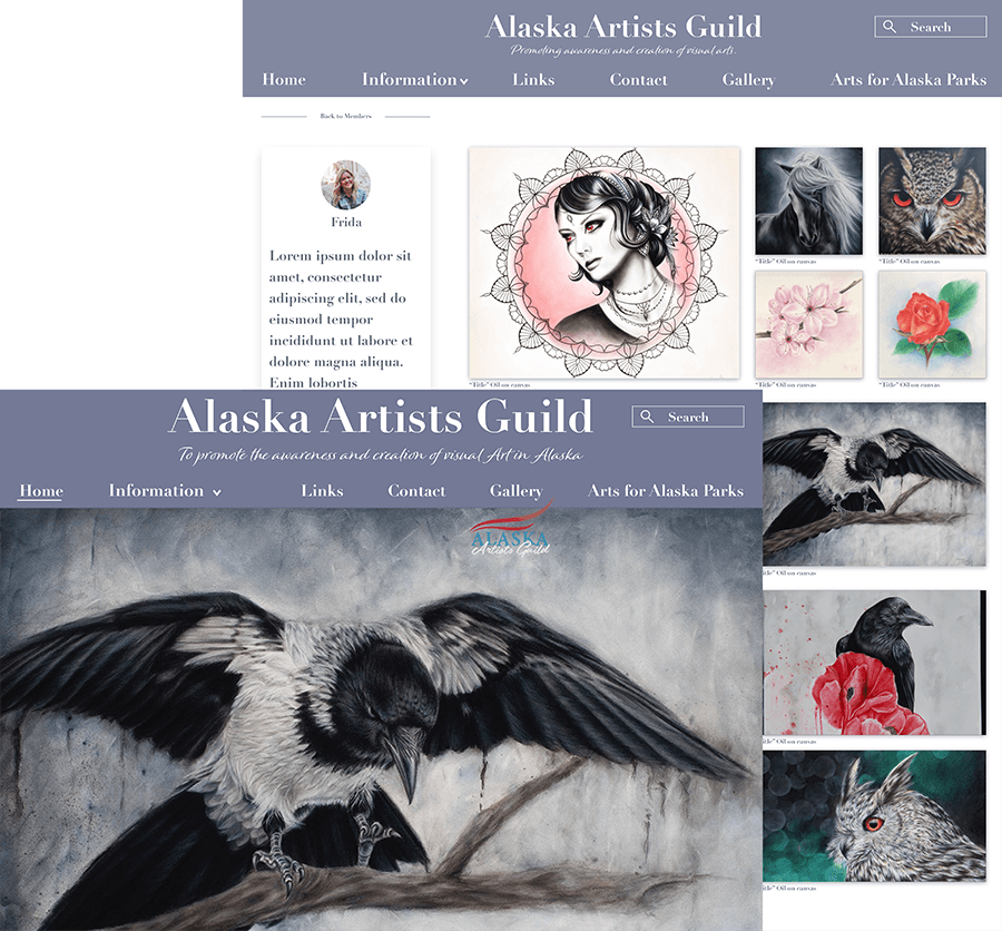 Alaska Artist Guild Redesign Cover Image