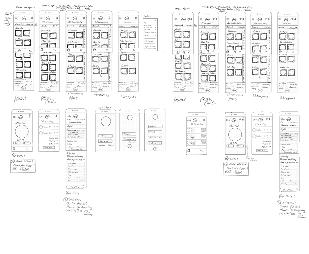 Low Fidelity Wireframes