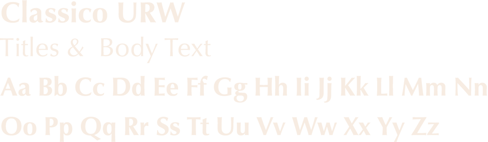 Example Classico URW Font