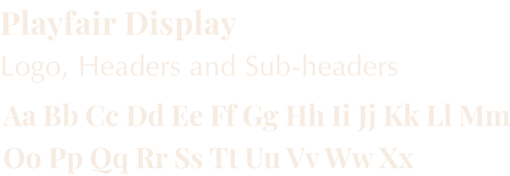 Example Playfair Display Font