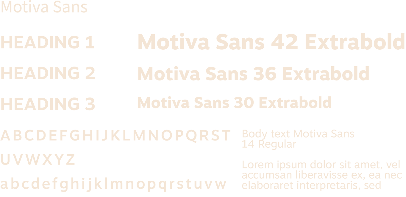 Typography Example Font Motiva-Sans