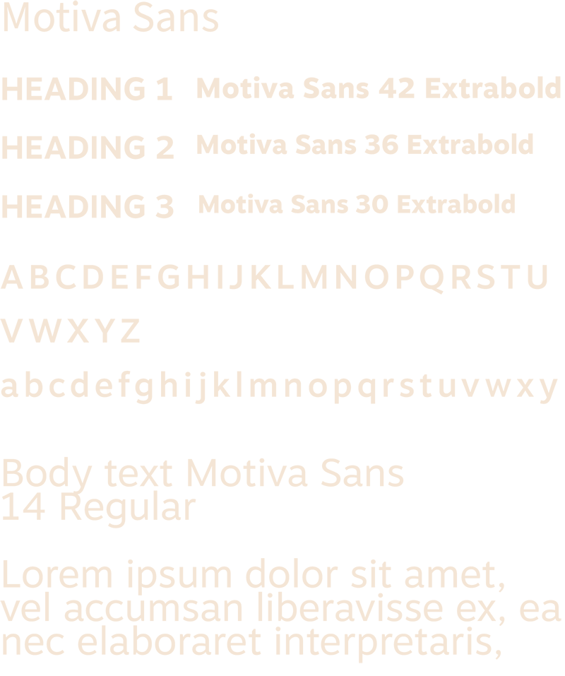 Typography Example Font Motiva-Sans